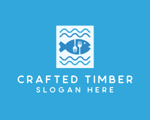 Blue Fish Seafood Restaurant logo design