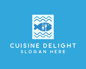 Blue Fish Seafood Restaurant logo design