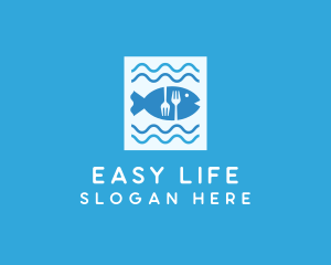 Blue Fish Seafood Restaurant logo design