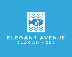 Blue Fish Seafood Restaurant logo design