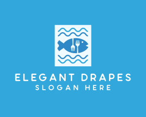 Blue Fish Seafood Restaurant logo design