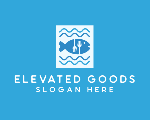 Blue Fish Seafood Restaurant logo design