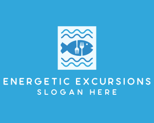 Blue Fish Seafood Restaurant logo design