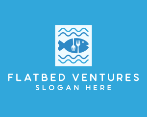 Blue Fish Seafood Restaurant logo design