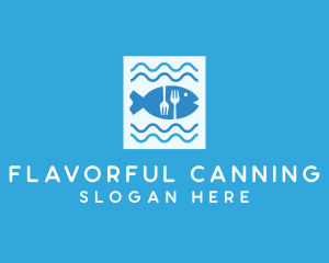 Blue Fish Seafood Restaurant logo design