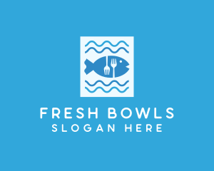 Blue Fish Seafood Restaurant logo design