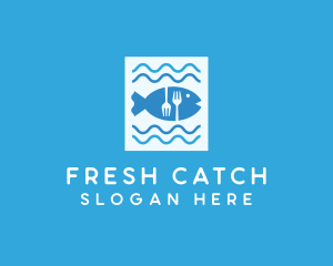 Blue Fish Seafood Restaurant logo design