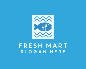 Blue Fish Seafood Restaurant logo design