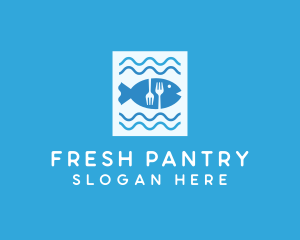 Blue Fish Seafood Restaurant logo design