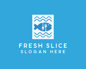 Blue Fish Seafood Restaurant logo design