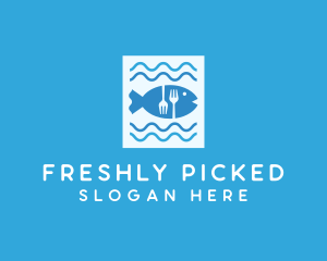 Blue Fish Seafood Restaurant logo design