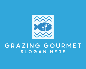 Blue Fish Seafood Restaurant logo design