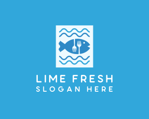 Blue Fish Seafood Restaurant logo design