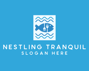 Blue Fish Seafood Restaurant logo design