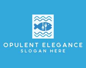 Blue Fish Seafood Restaurant logo design