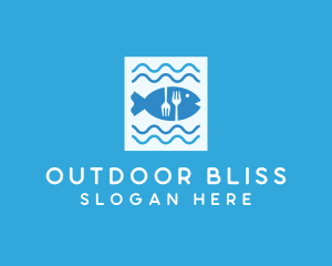 Blue Fish Seafood Restaurant logo design