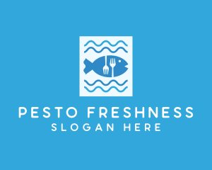 Blue Fish Seafood Restaurant logo design