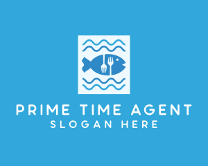 Blue Fish Seafood Restaurant logo design