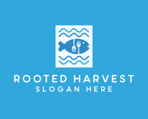 Blue Fish Seafood Restaurant logo design