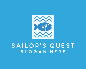 Blue Fish Seafood Restaurant logo design