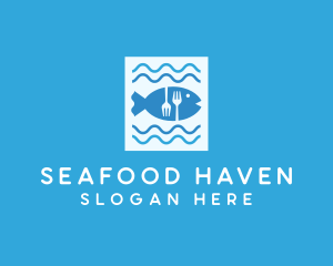 Blue Fish Seafood Restaurant logo design