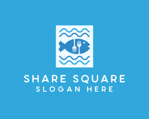 Blue Fish Seafood Restaurant logo design