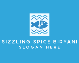 Blue Fish Seafood Restaurant logo design