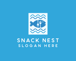 Blue Fish Seafood Restaurant logo design