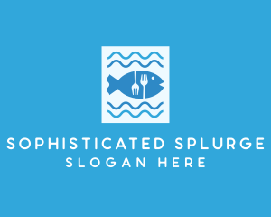 Blue Fish Seafood Restaurant logo design