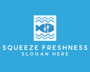 Blue Fish Seafood Restaurant logo design