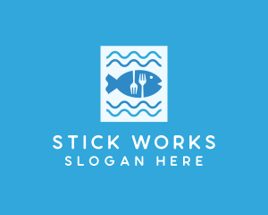 Blue Fish Seafood Restaurant logo design