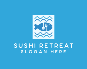 Blue Fish Seafood Restaurant logo design