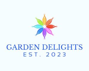 Organic Wellness Flower logo design