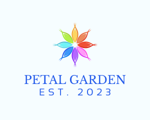 Organic Wellness Flower logo design