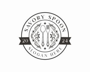 Spoon Fork Cuisine Restaurant logo design