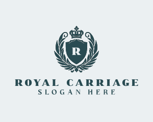 Wedding Event Royalty Shield  logo design