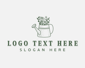 Floral Watering Can Sprinkler logo