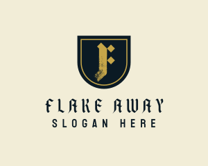 Business Medieval Shield Letter F logo design