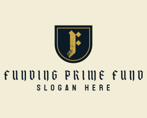 Business Medieval Shield Letter F logo design