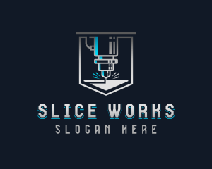 Laser Metalworks Engraving logo design