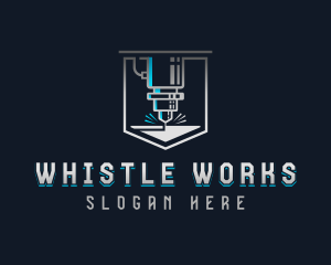 Laser Metalworks Engraving logo design