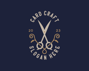 Luxury Salon Shears logo design