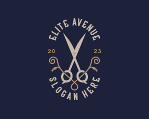 Luxury Salon Shears logo design