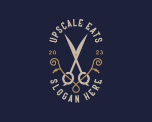 Luxury Salon Shears logo design