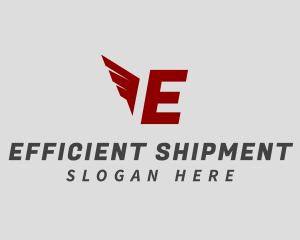 Logistics Wing Shipment logo design