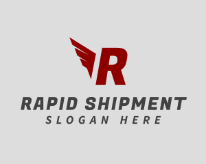 Logistics Wing Shipment logo design