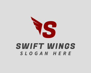 Logistics Wing Shipment logo design