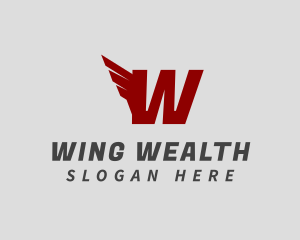 Logistics Wing Shipment logo design