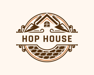 House Concrete Masonry logo design