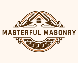 House Concrete Masonry logo design